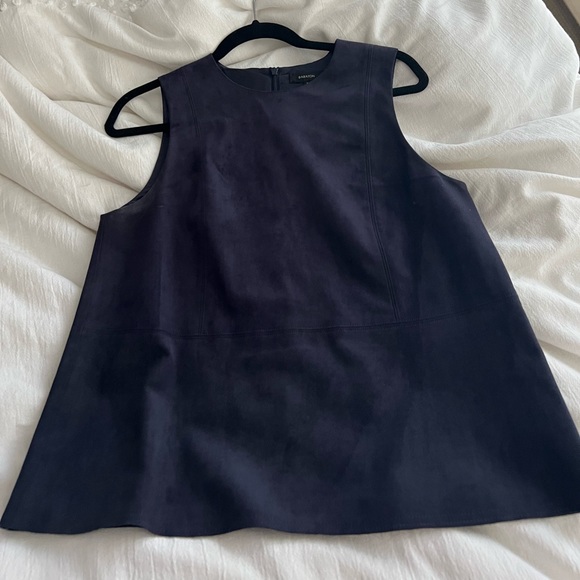 Babaton faux leather navy blue size M - Picture 1 of 7
